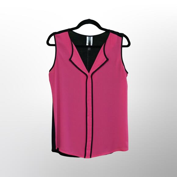 Rendezvous Pink V-Neck Blouse - Size Medium - Picture 1 of 8